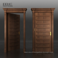 Porte découpée simple adaptée aux besoins du client de pièce de bois de construction dans la porte de panneau affleurante